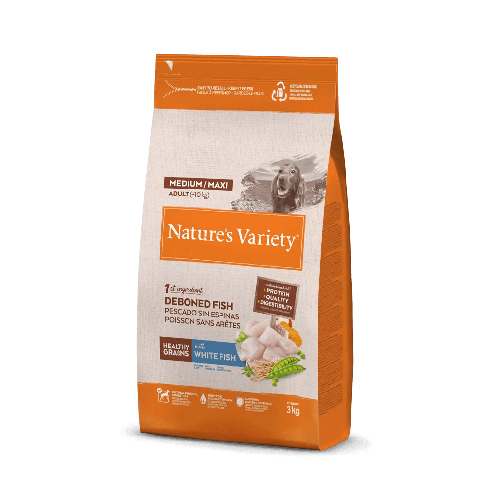 HEALTHY GRAIN ADULT MED/MAXI PEIXE BRANCO