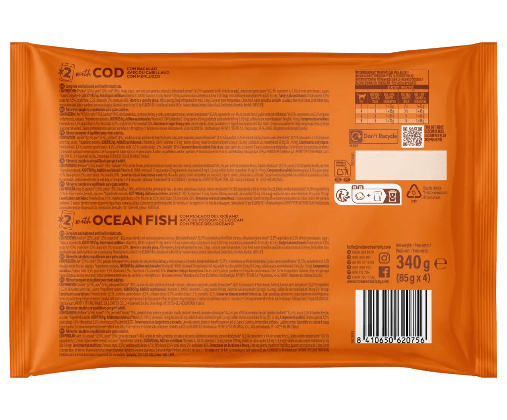 Bites in gravy with Cod or Oceanfish